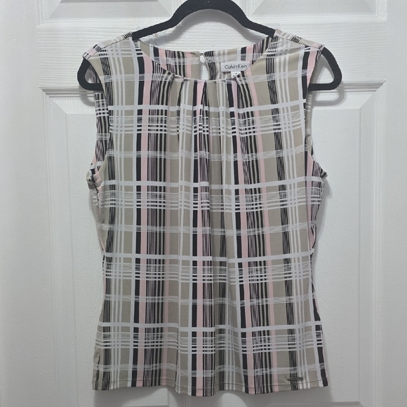 Calvin Klein Tops - Calvin Klein Plaid Sleeveless Top